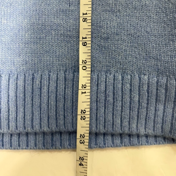 Talbots Light Blue Embroidery Frost Fair Isle Women's Sweater Sz SP - Picture 10 of 12